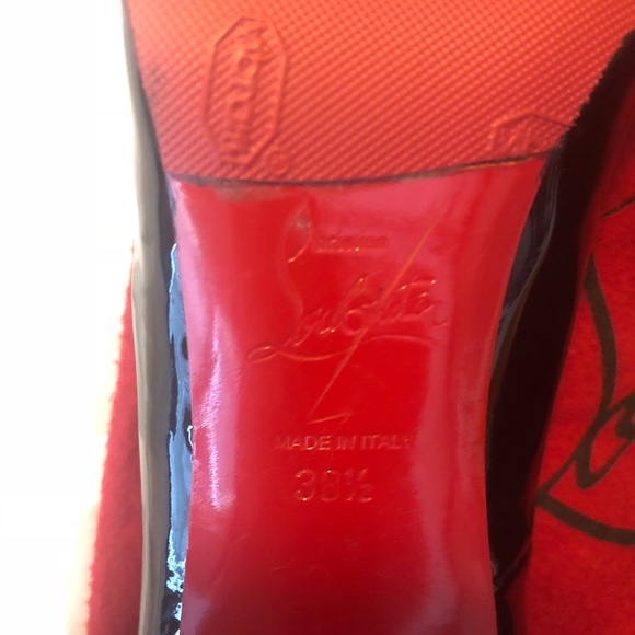 Christian Louboutin Patent Leather Heels 38.5 - Picture 5 of 8